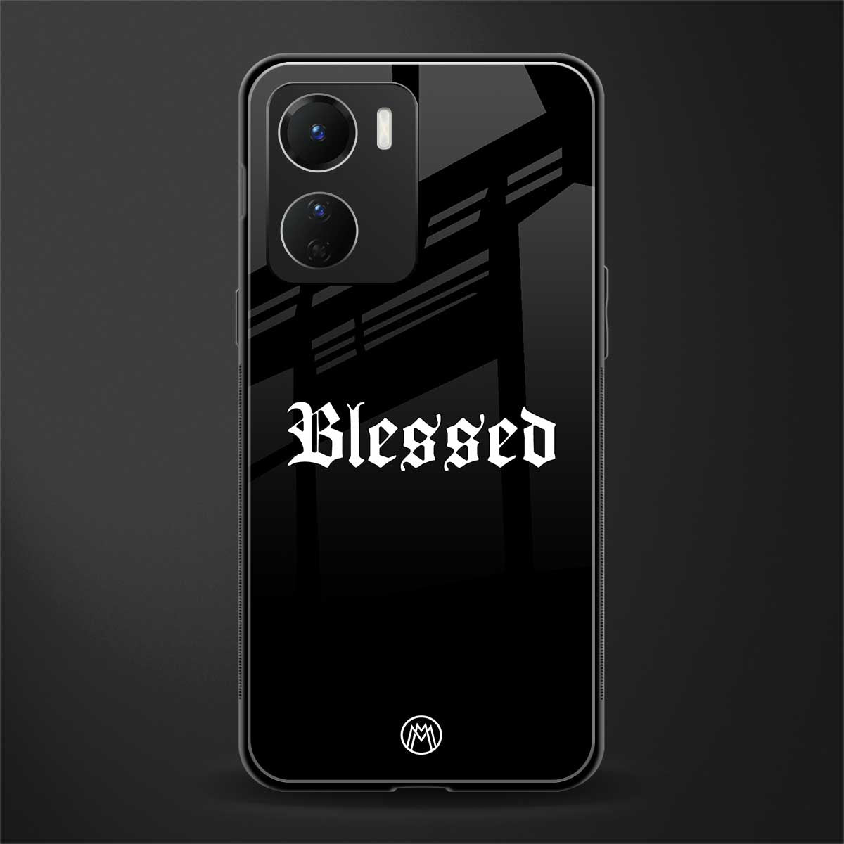 blessed back phone cover | glass case for vivo y16