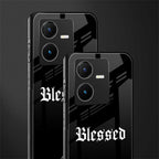 blessed back phone cover | glass case for vivo y22