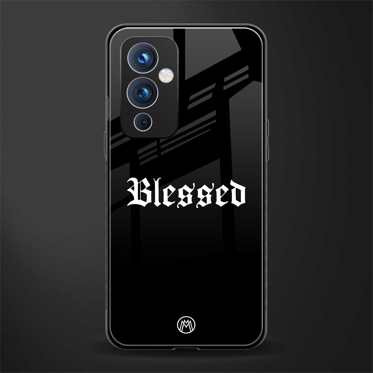 blessed back phone cover | glass case for oneplus 9
