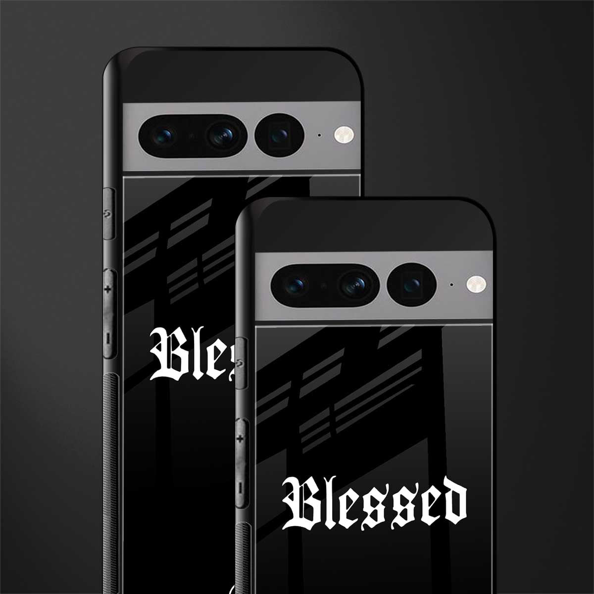 blessed back phone cover | glass case for google pixel 7 pro