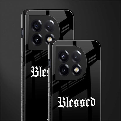 blessed back phone cover | glass case for oneplus 11