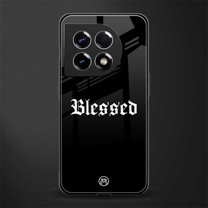 blessed back phone cover | glass case for oneplus 11