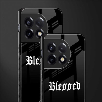 blessed back phone cover | glass case for oneplus 11r