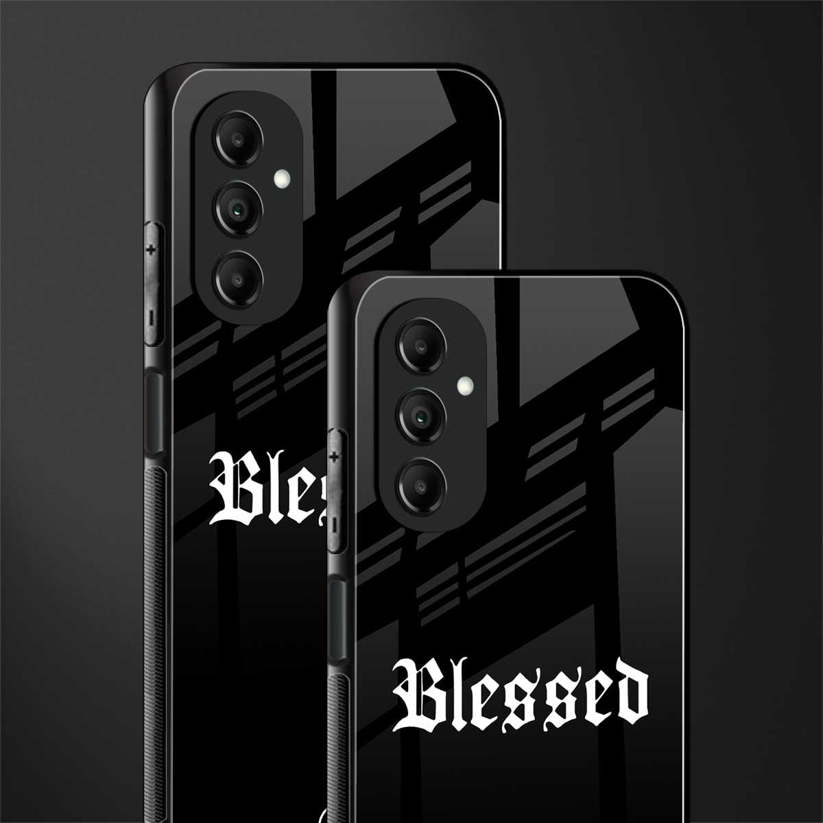 blessed back phone cover | glass case for samsung galaxy a14 5g