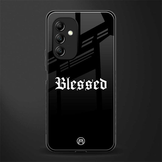 blessed back phone cover | glass case for samsung galaxy a14 5g