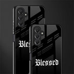 blessed back phone cover | glass case for samsun galaxy a24 4g