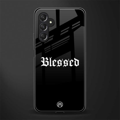 blessed back phone cover | glass case for samsun galaxy a24 4g