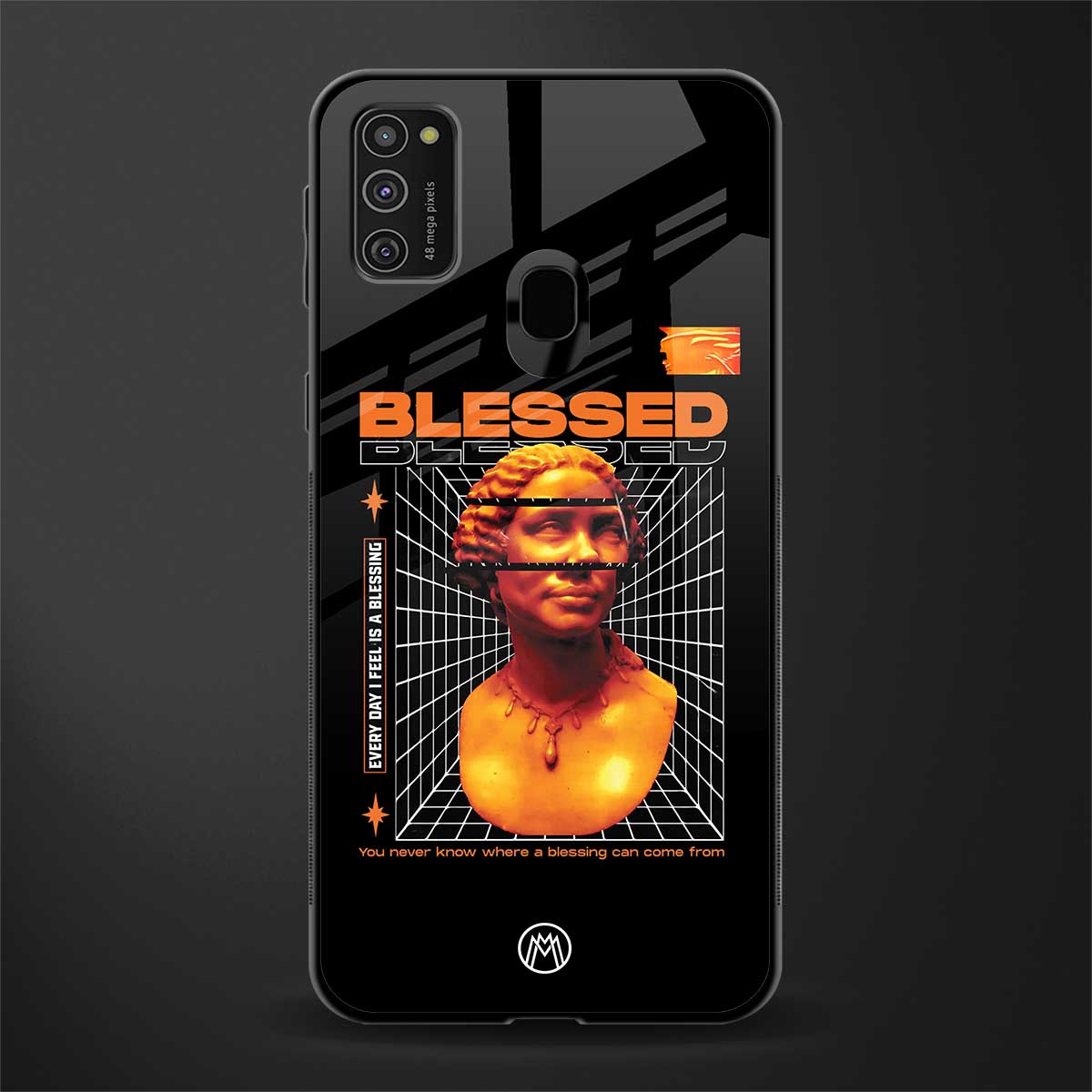 blessing glass case for samsung galaxy m21 image