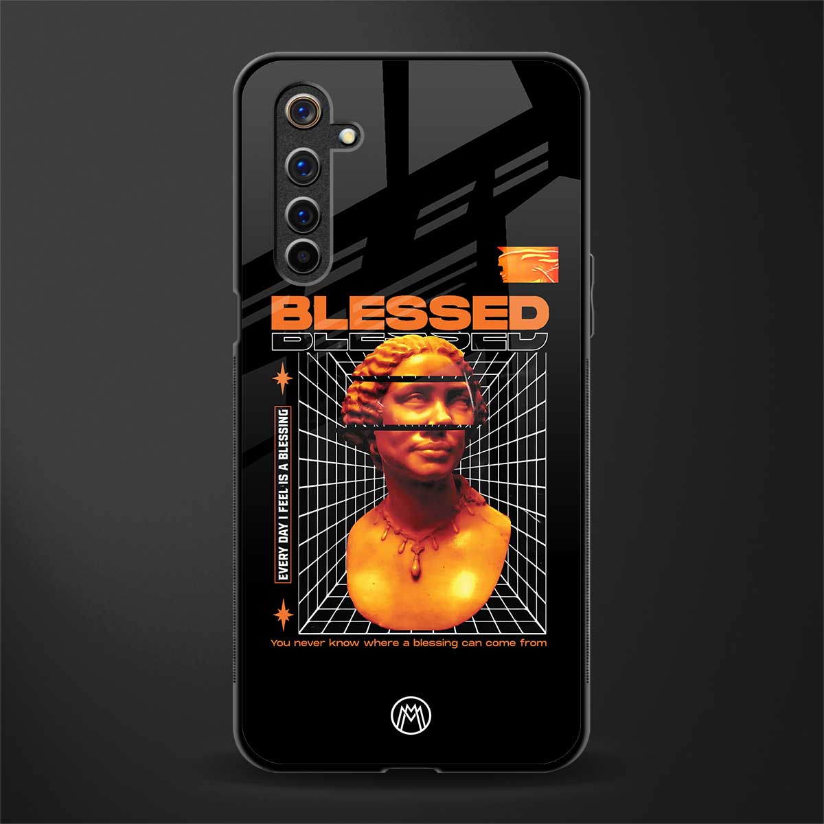 blessing glass case for realme 6i image