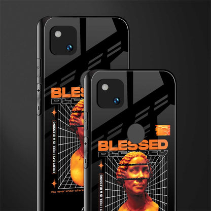 blessing back phone cover | glass case for google pixel 4a 4g