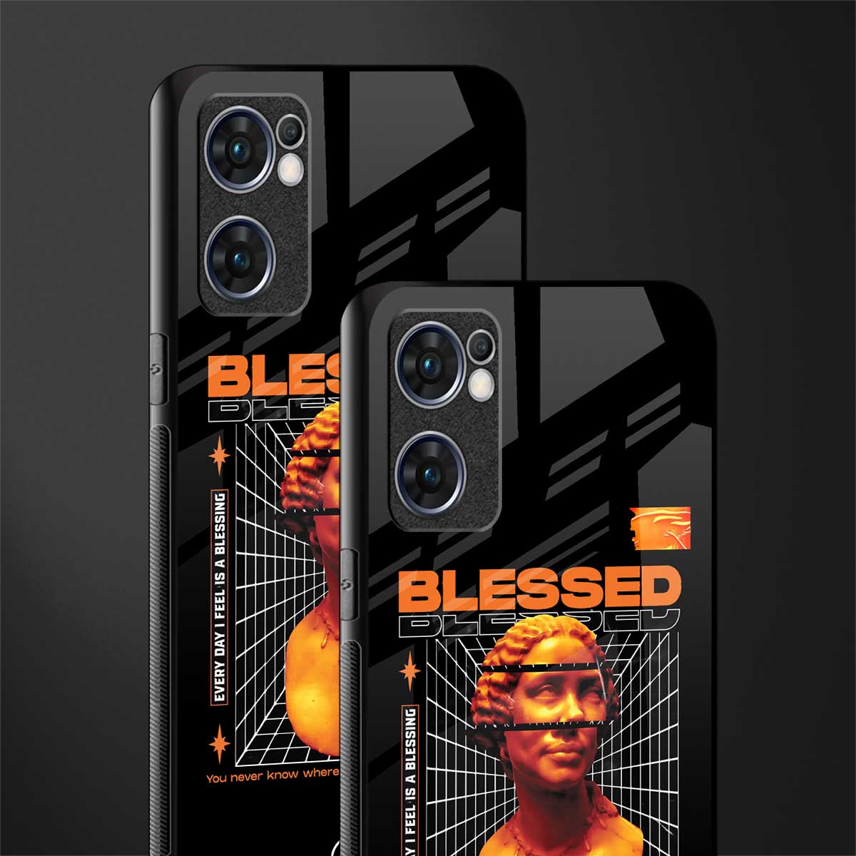 blessing glass case for oppo reno7 5g image-2