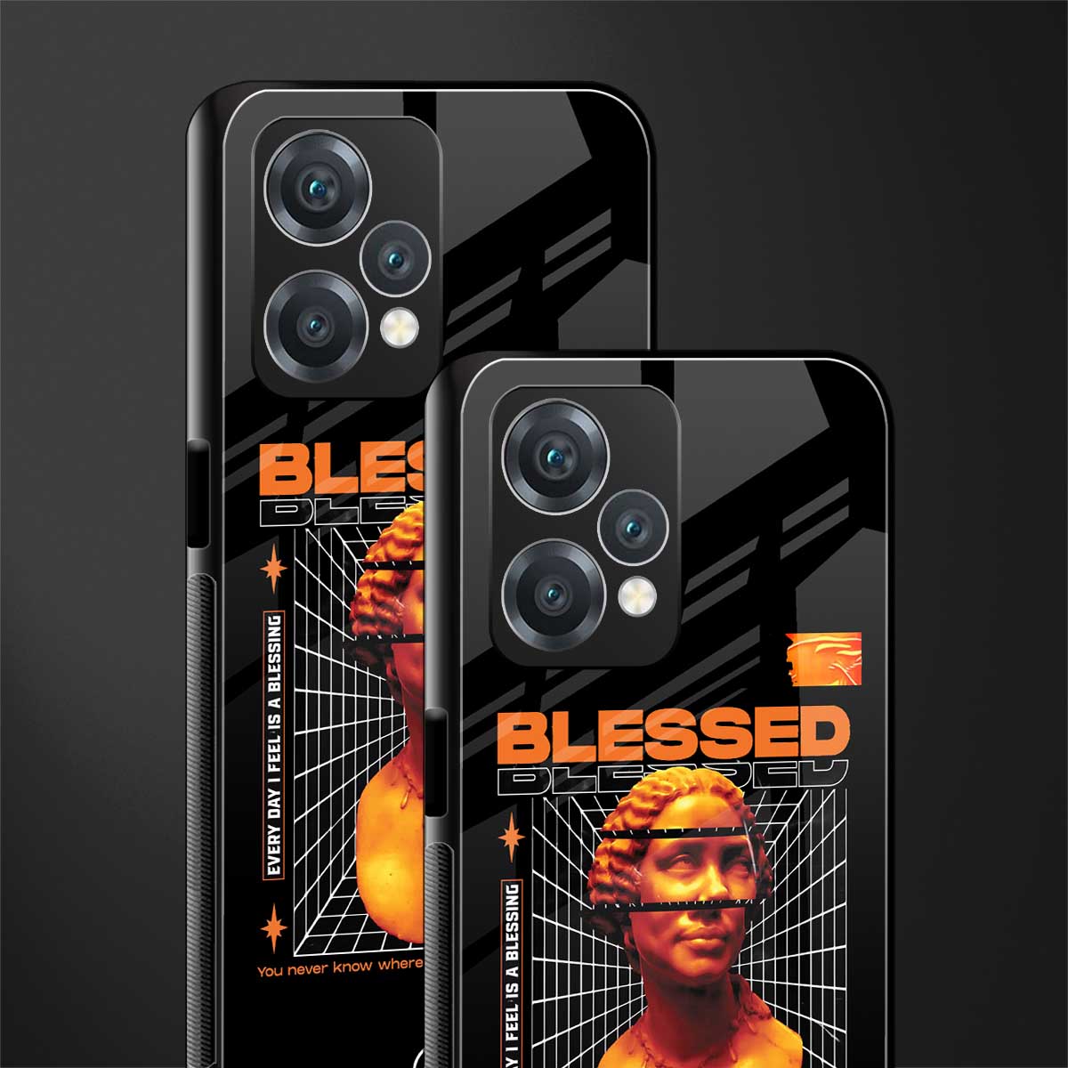 blessing back phone cover | glass case for realme 9 pro 5g