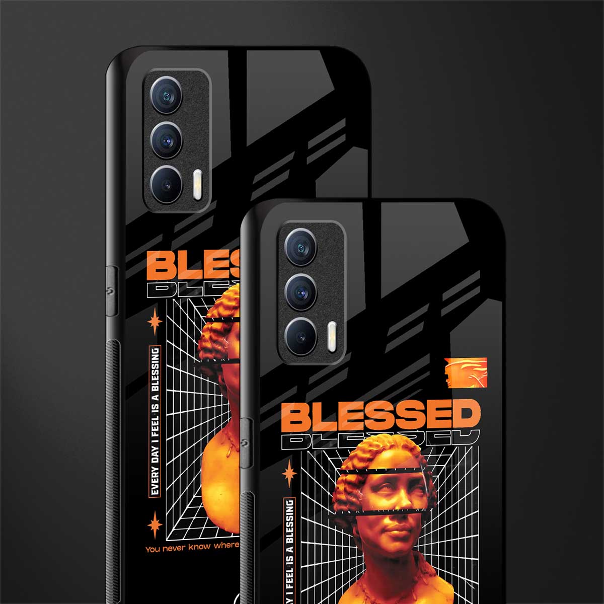 blessing glass case for realme x7 image-2