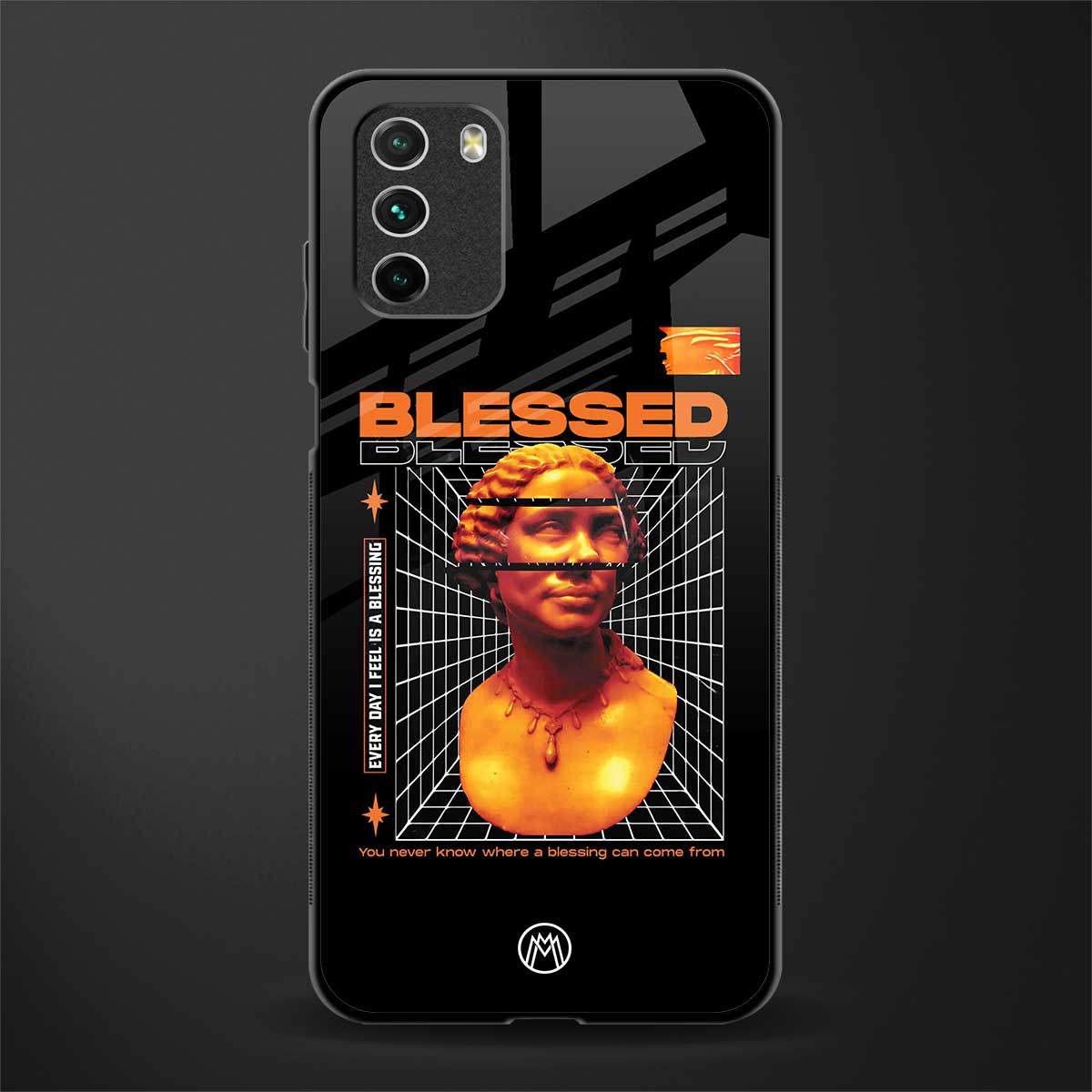 blessing glass case for poco m3 image