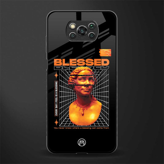 blessing glass case for poco x3 image