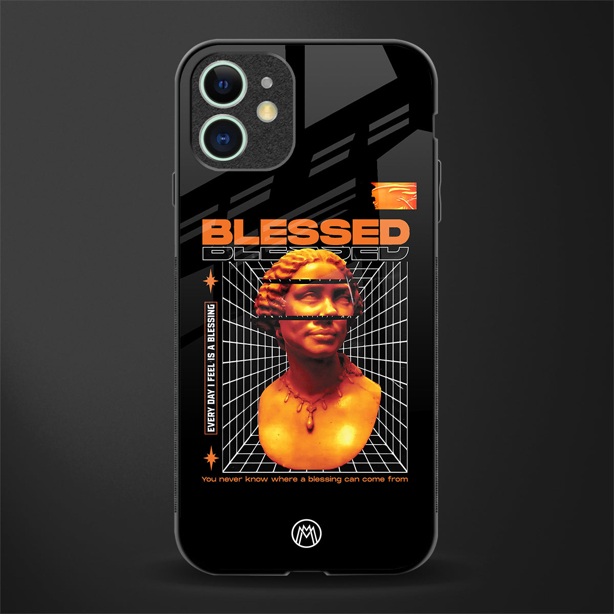 blessing glass case for iphone 12 mini image