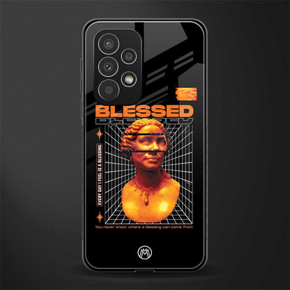 blessing back phone cover | glass case for samsung galaxy a53 5g