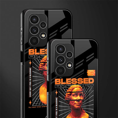 blessing back phone cover | glass case for samsung galaxy a13 4g