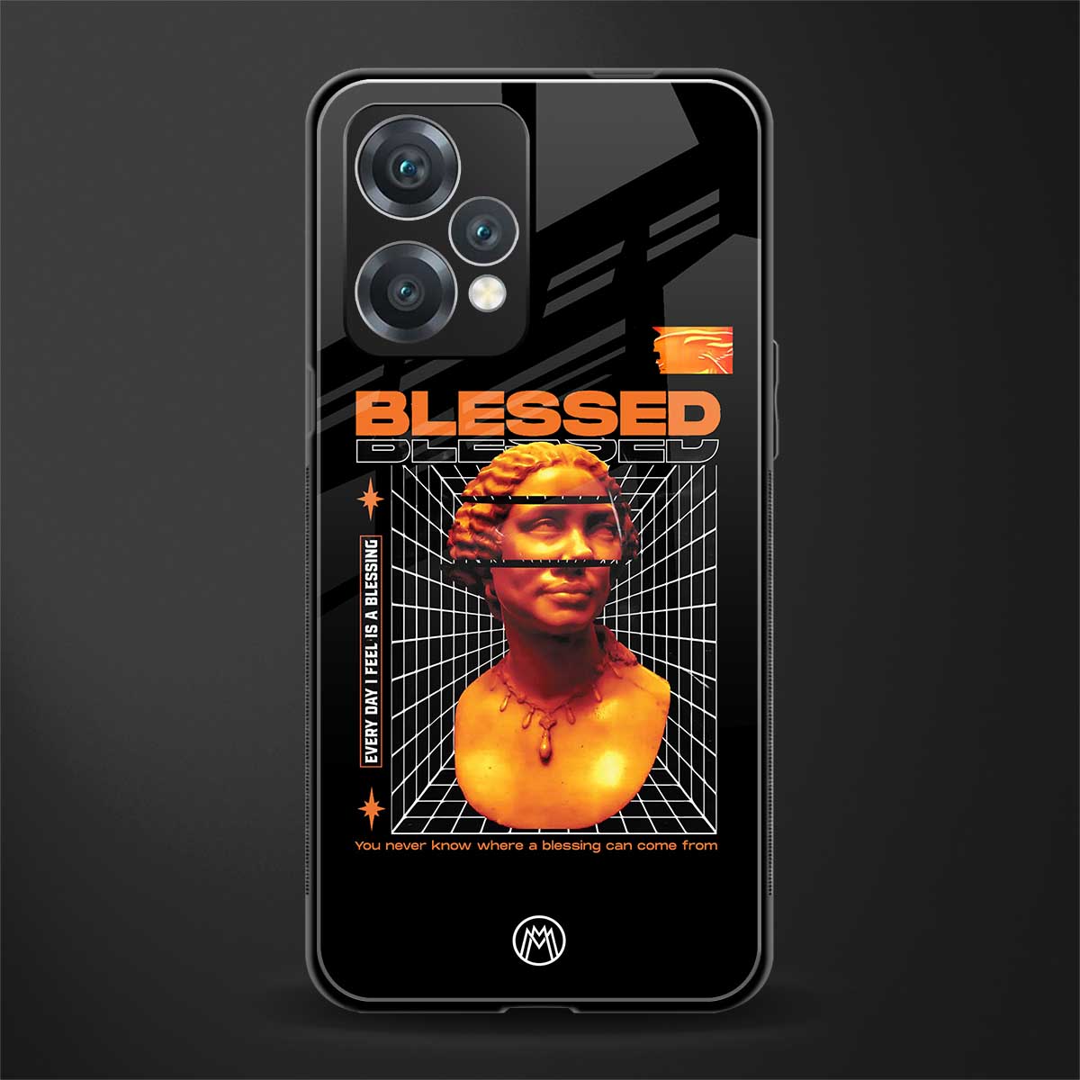 blessing back phone cover | glass case for oneplus nord ce 2 lite 5g