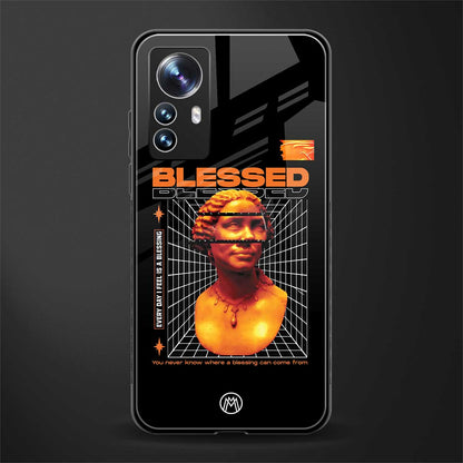 blessing back phone cover | glass case for xiaomi 12 pro