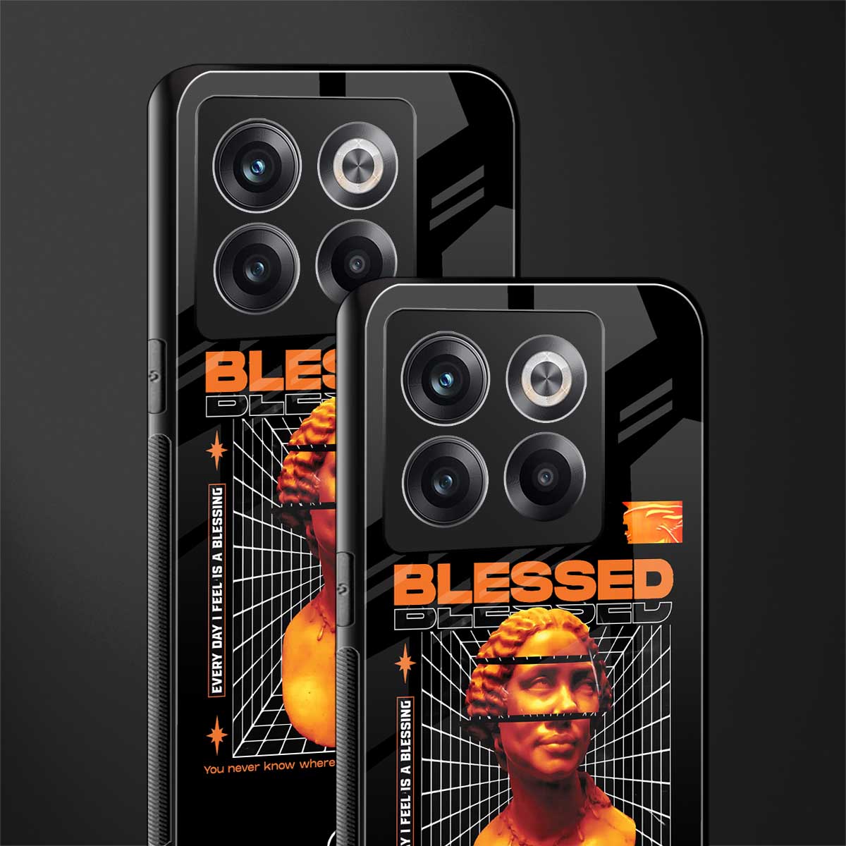 blessing back phone cover | glass case for oneplus 10t