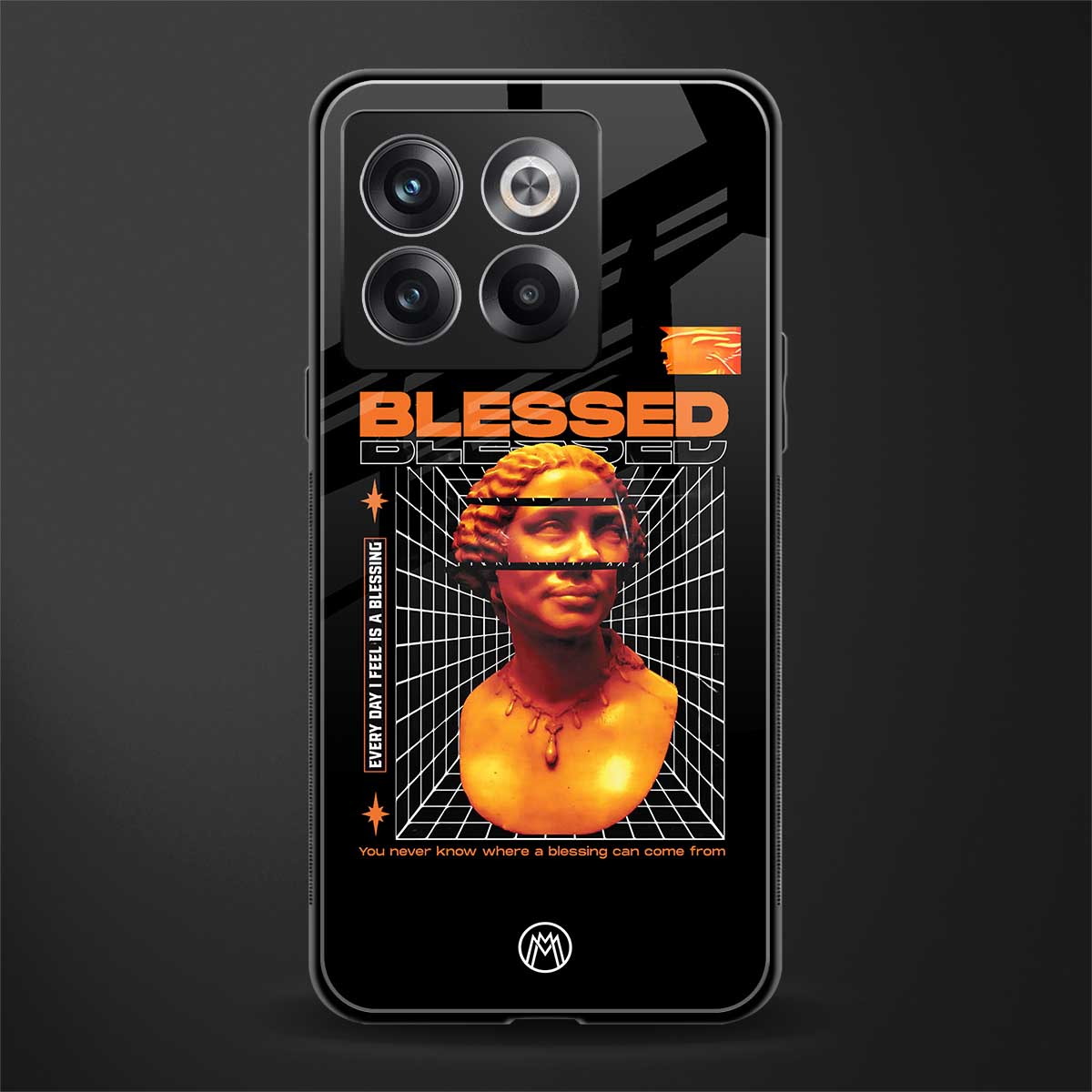 blessing back phone cover | glass case for oneplus 10t