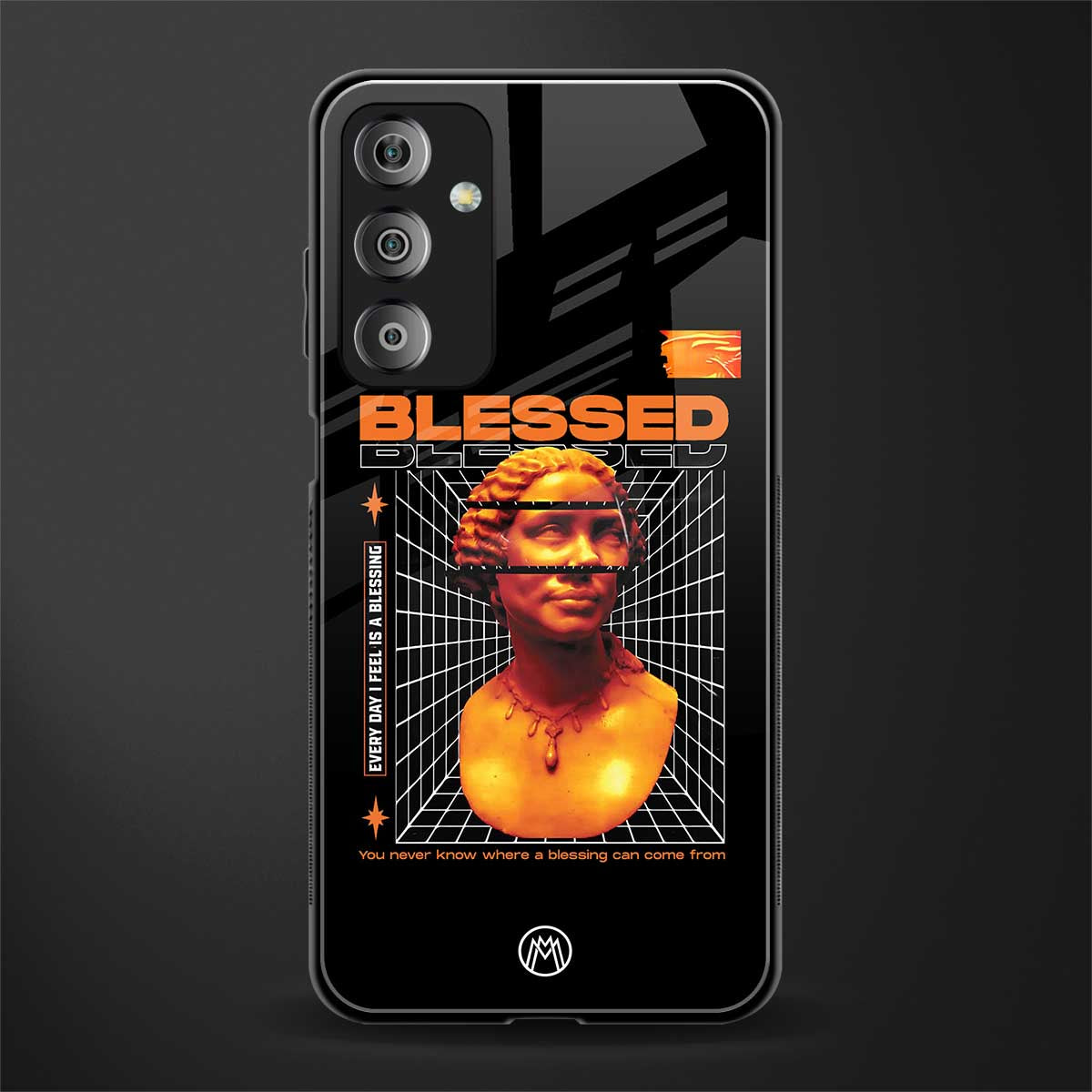 blessing back phone cover | glass case for samsung galaxy f23 5g