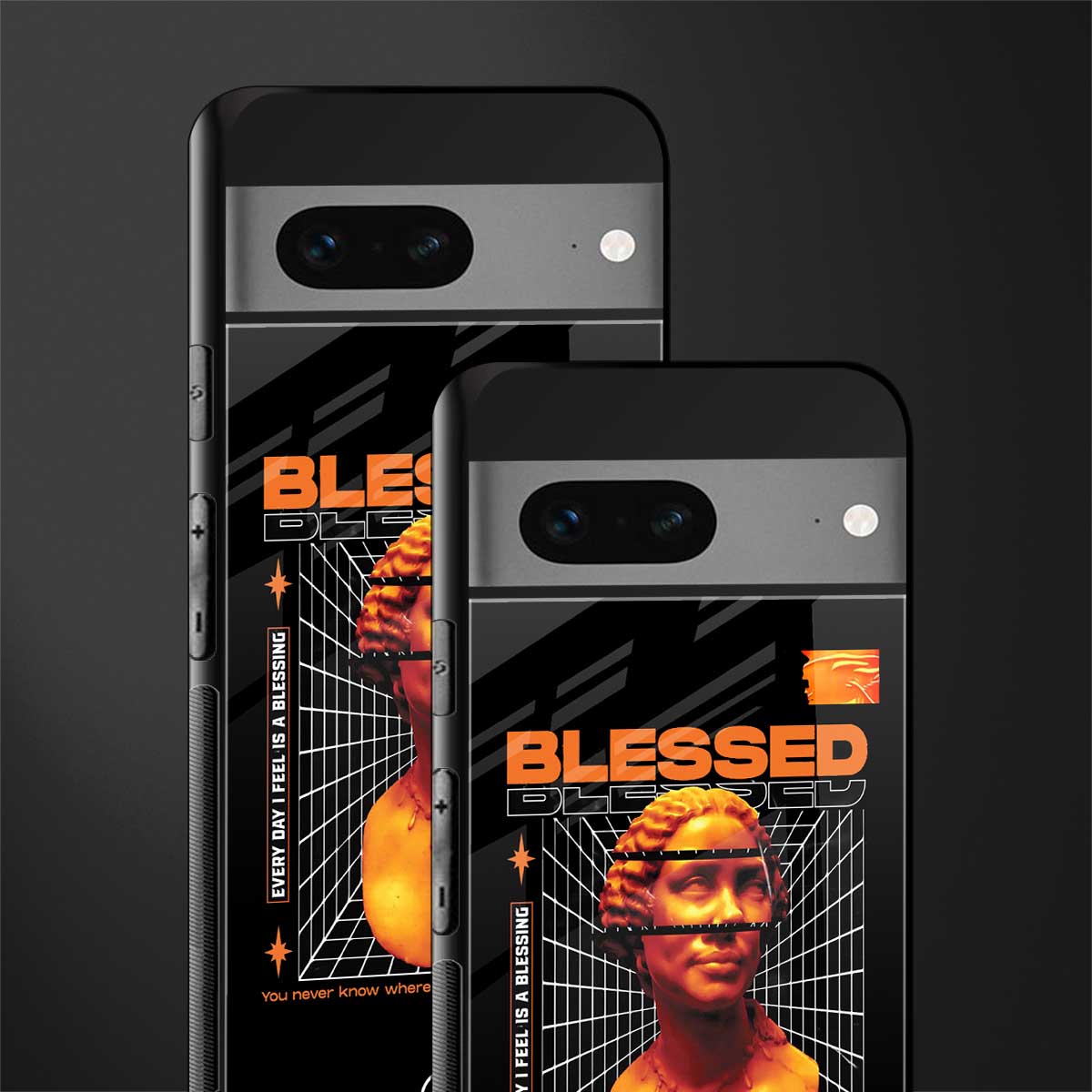 blessing back phone cover | glass case for google pixel 7