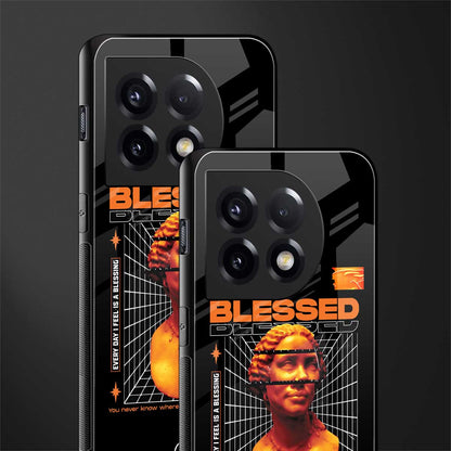blessing back phone cover | glass case for oneplus 11