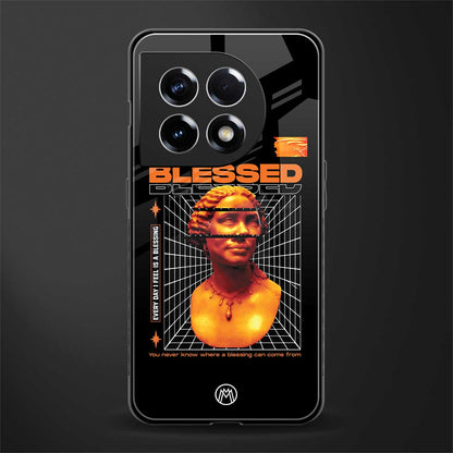 blessing back phone cover | glass case for oneplus 11