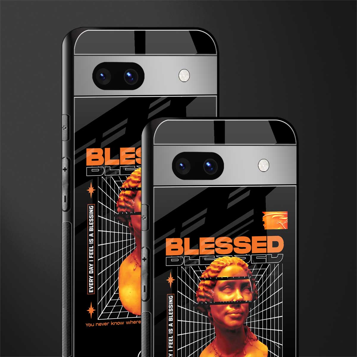 blessing back phone cover | glass case for Google Pixel 7A