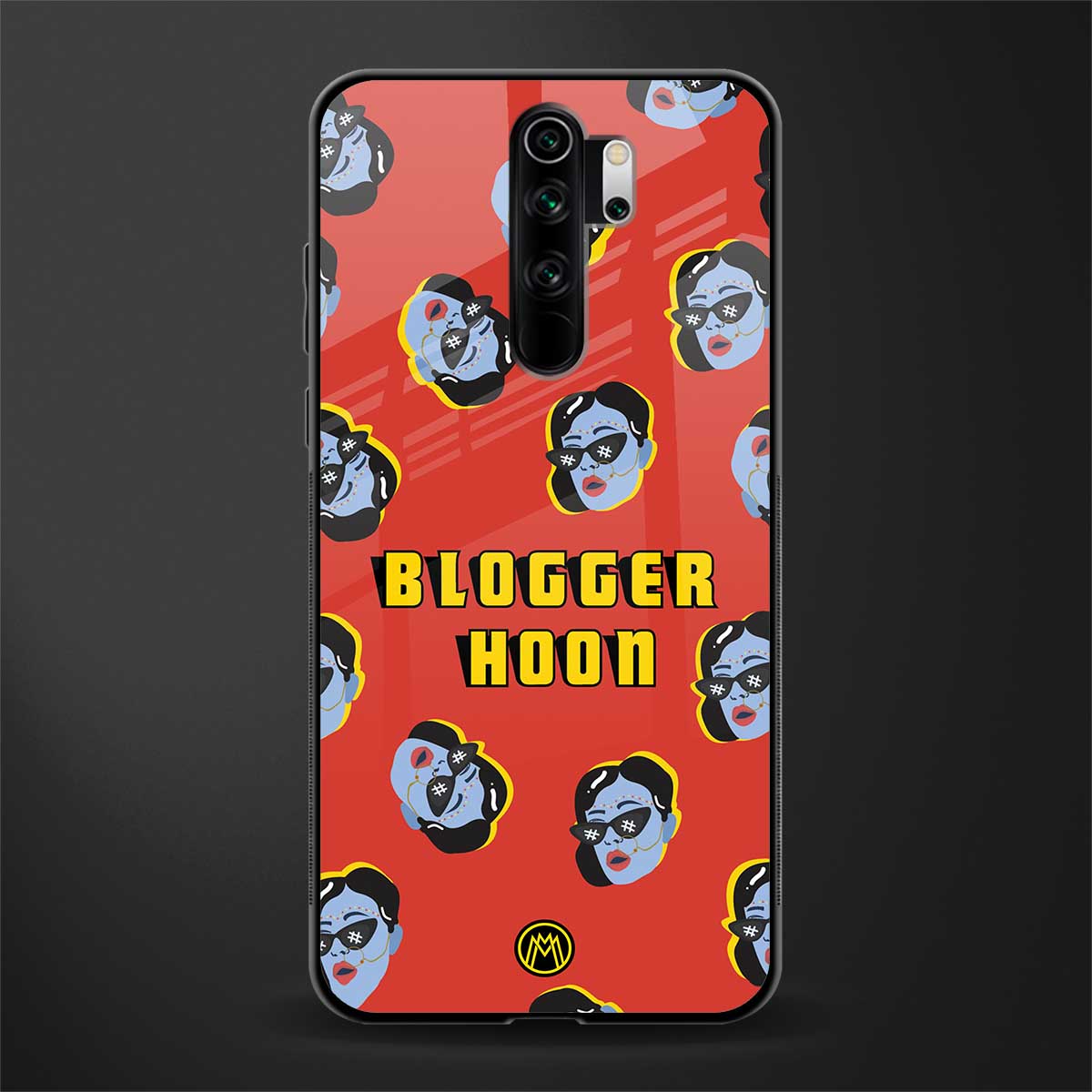 blogger hoon glass case for redmi note 8 pro image