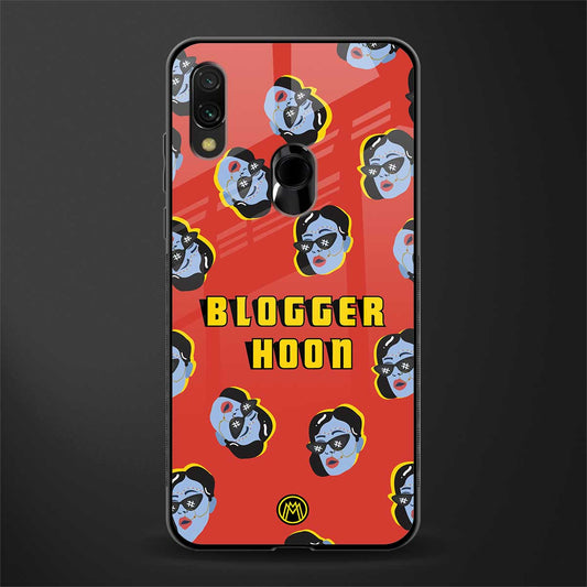 blogger hoon glass case for redmi y3 image