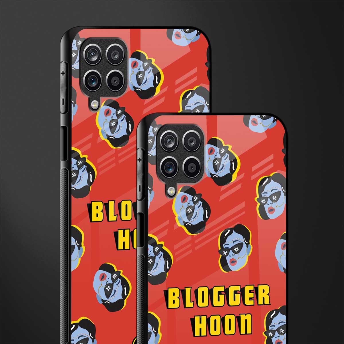 blogger hoon back phone cover | glass case for samsung galaxy a22 4g