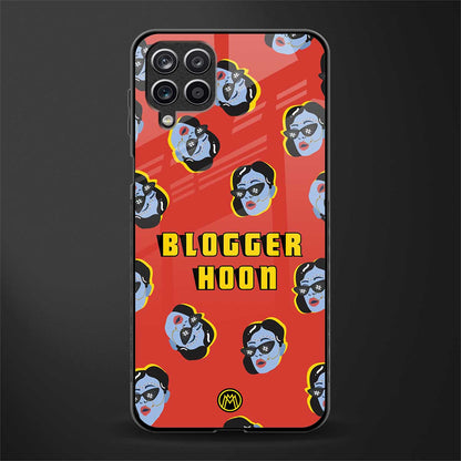 blogger hoon back phone cover | glass case for samsung galaxy a22 4g