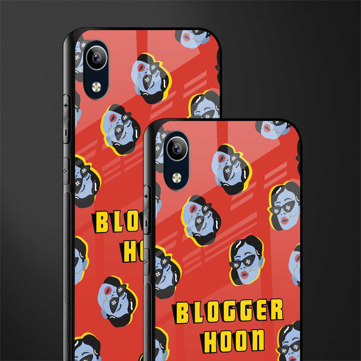 blogger hoon glass case for vivo y1s without fingerprint image-2