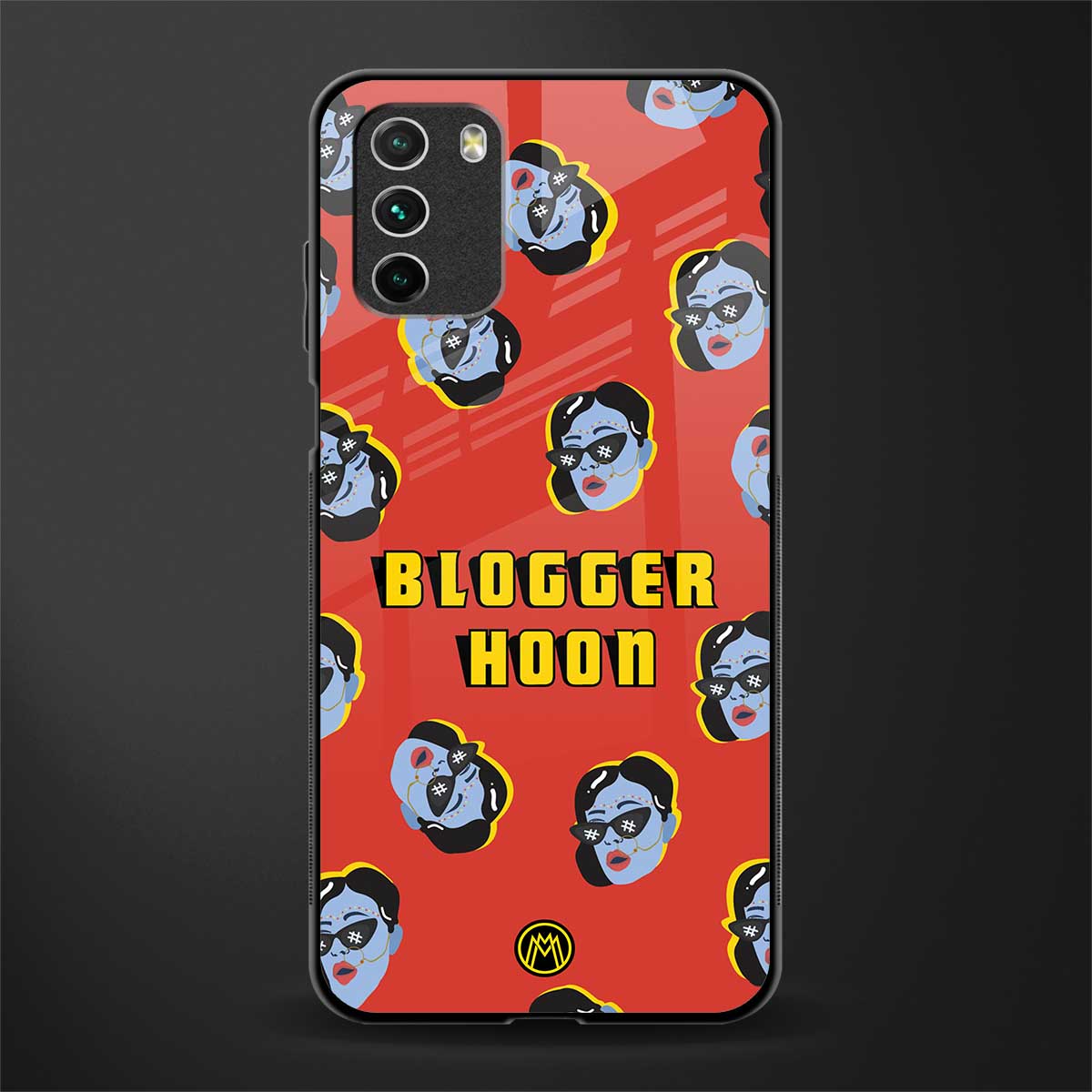 blogger hoon glass case for poco m3 image