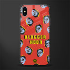 blogger hoon glass case for iphone xs max image