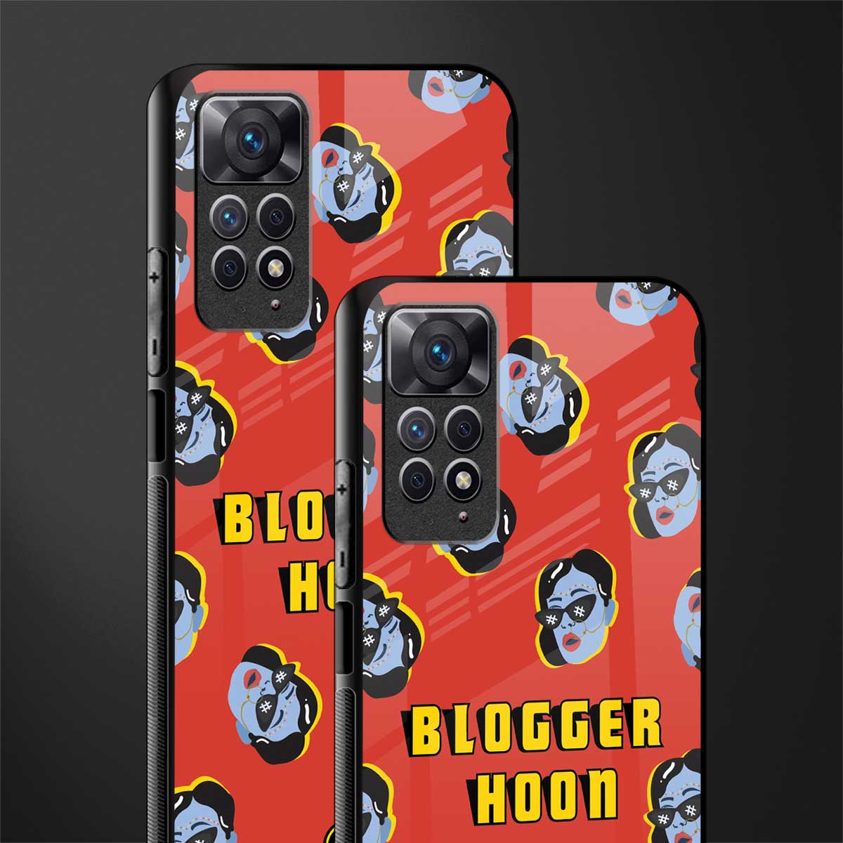 blogger hoon back phone cover | glass case for redmi note 11 pro plus 4g/5g