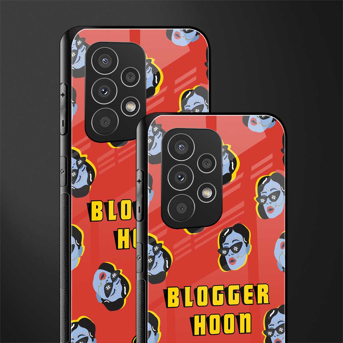 blogger hoon back phone cover | glass case for samsung galaxy a53 5g