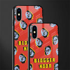 blogger hoon glass case for iphone xs image-2