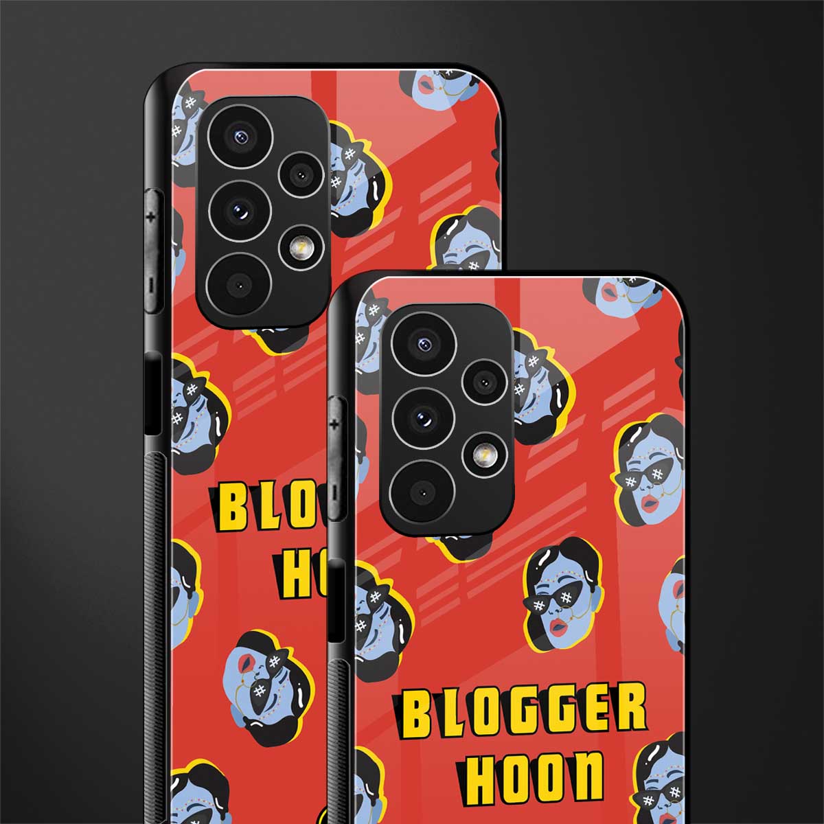 blogger hoon back phone cover | glass case for samsung galaxy a13 4g