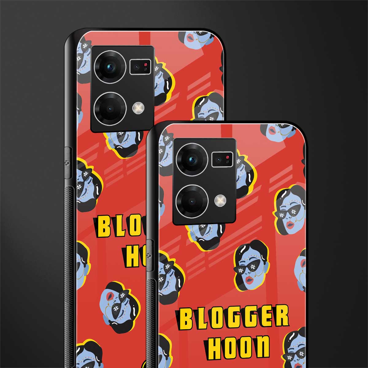 blogger hoon back phone cover | glass case for oppo f21 pro 4g