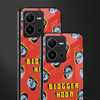 blogger hoon back phone cover | glass case for vivo v25-5g