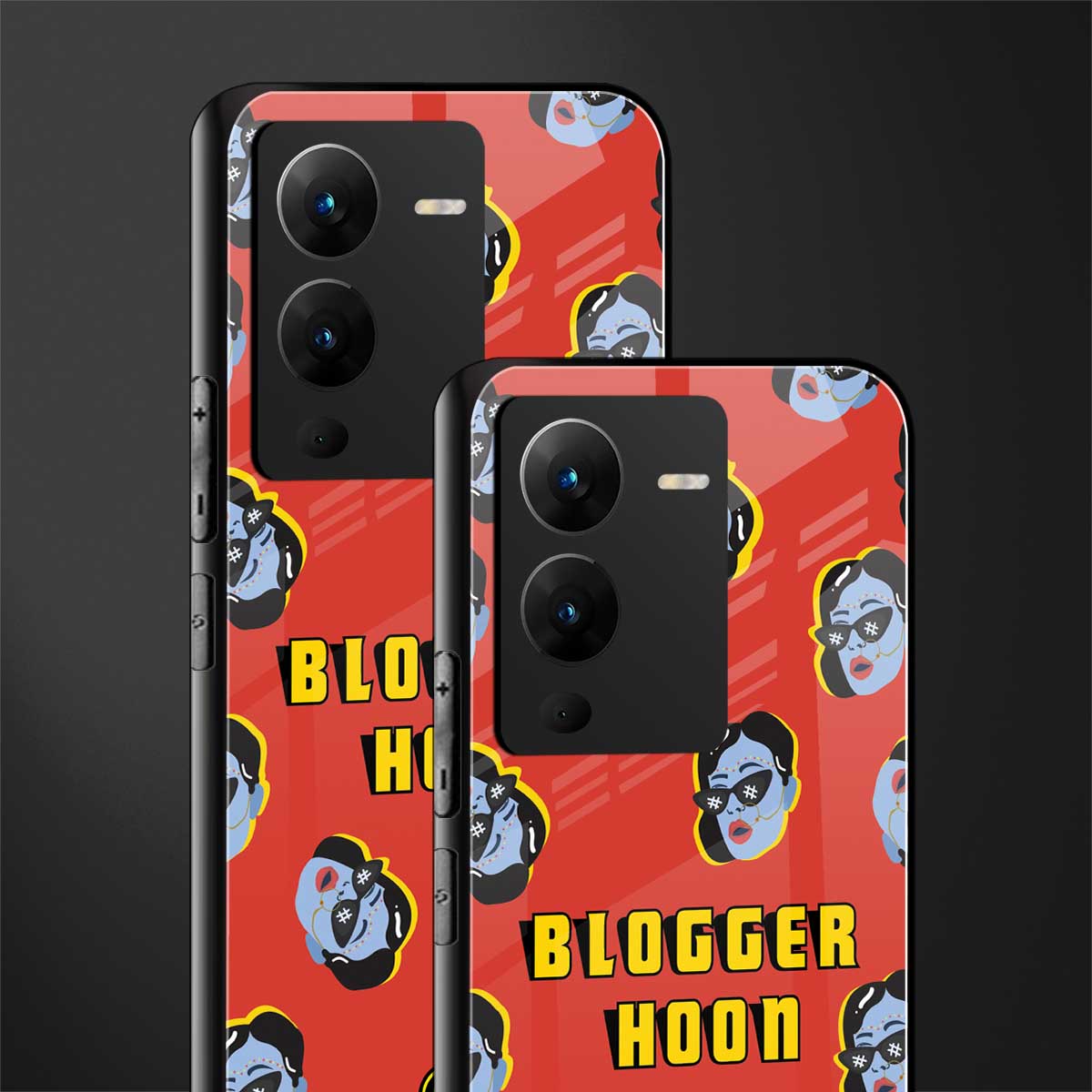 blogger hoon back phone cover | glass case for vivo v25 pro 5g