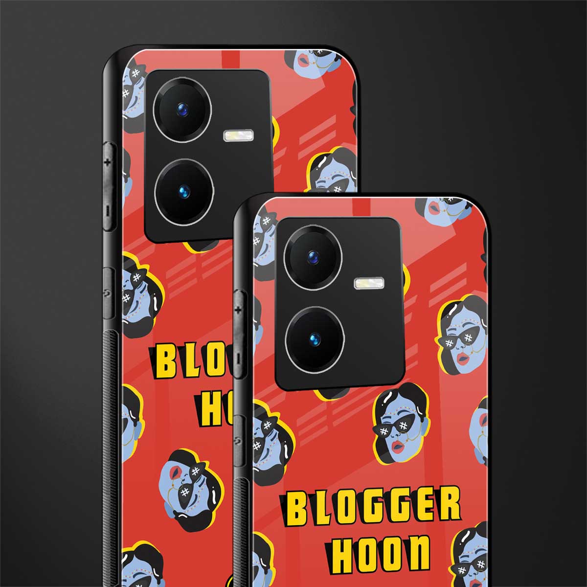 blogger hoon back phone cover | glass case for vivo y22