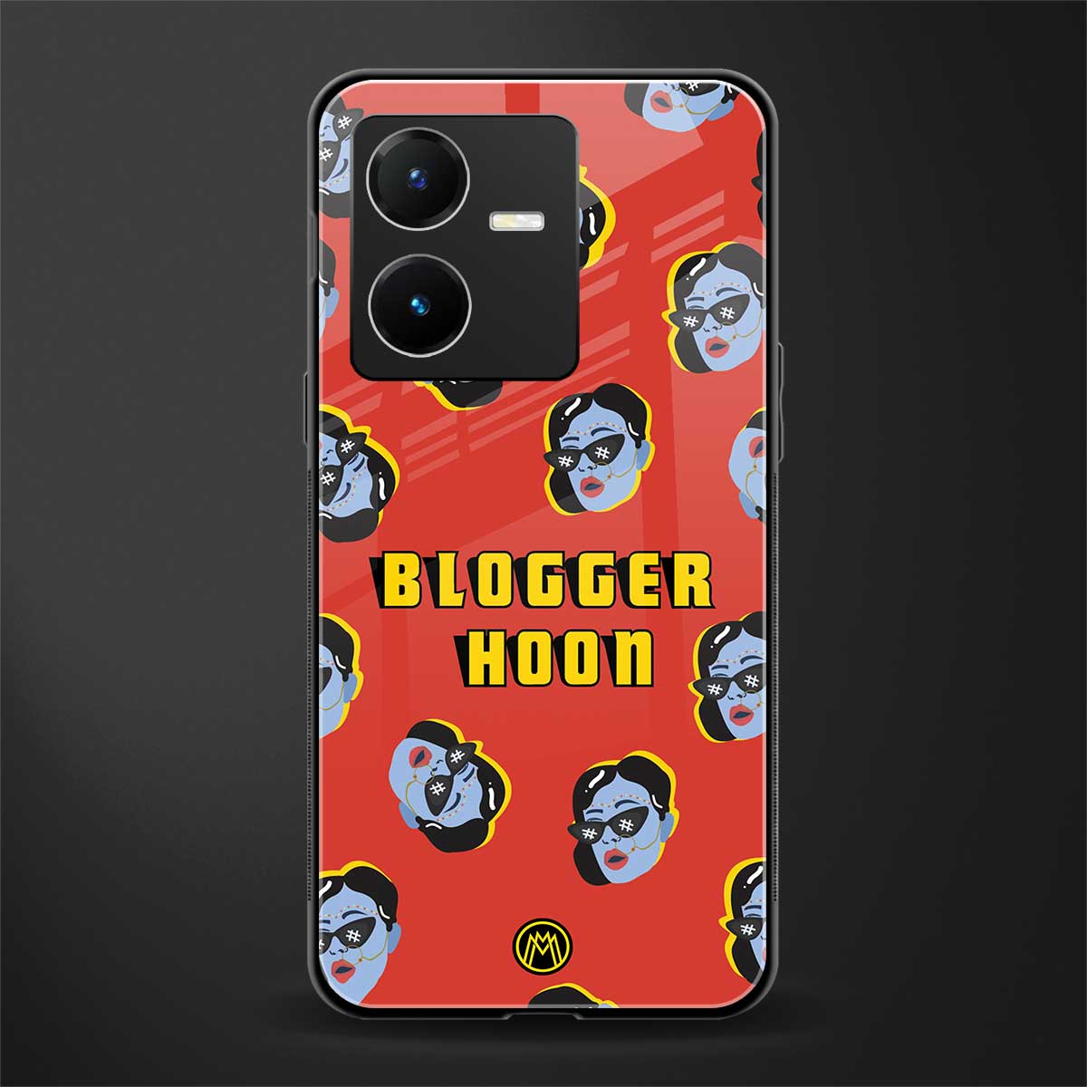 blogger hoon back phone cover | glass case for vivo y22