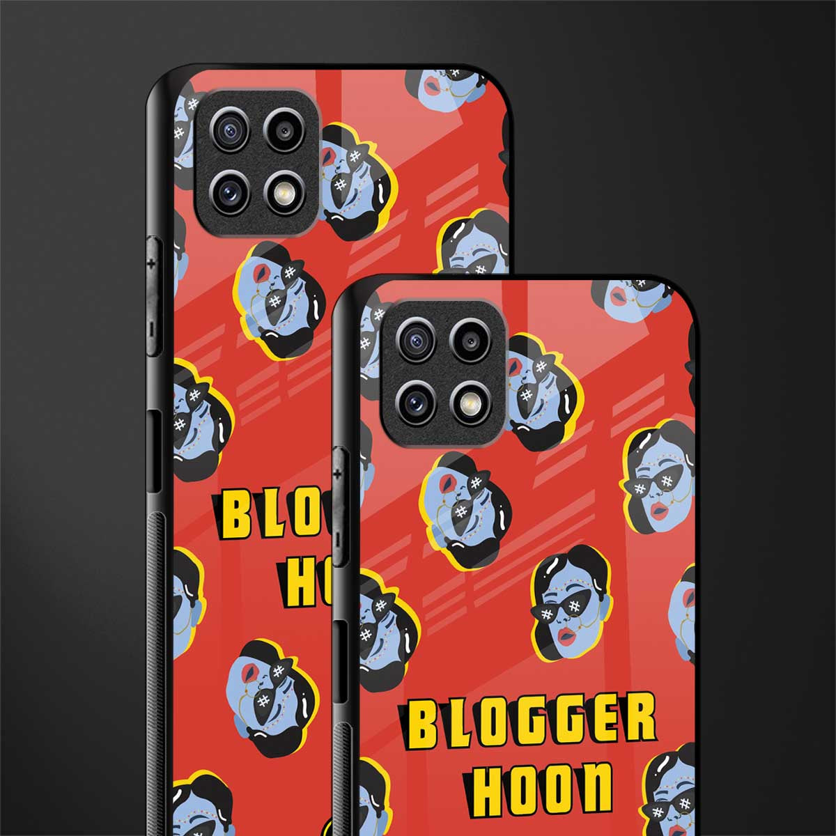 blogger hoon back phone cover | glass case for samsung galaxy f42