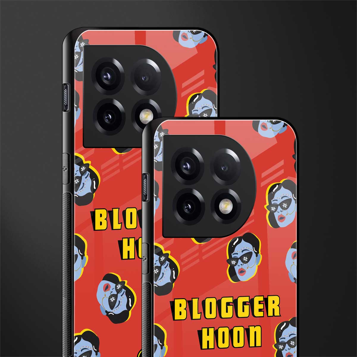 blogger hoon back phone cover | glass case for oneplus 11