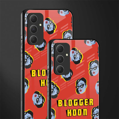 blogger hoon back phone cover | glass case for samsung galaxy a54 5g